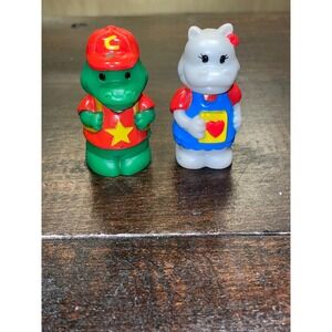 Vintage Fisher Price Little People Crocodile‎ Alligator Hippo Figures Toys